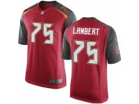 Men's Nike Tampa Bay Buccaneers #75 Davonte Lambert Game Red Team Color NFL Jersey
