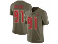 Men's Nike Tampa Bay Buccaneers #91 Beau Allen Limited Olive 2017 Salute to Service NFL Jersey