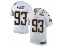 Men's Nike Tampa Bay Buccaneers #93 Gerald McCoy Elite White Team Rice 2016 Pro Bowl NFL Jersey