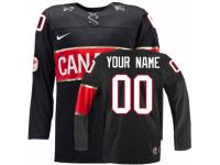 Men's Nike Team Canada Customized Authentic Black Third 2014 Olympic Hockey Jersey