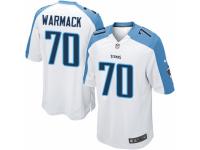 Men's Nike Tennessee Titans #70 Chance Warmack Game White NFL Jersey