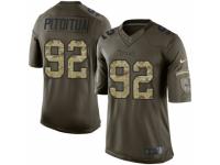 Men's Nike Tennessee Titans #92 Ropati Pitoitua Limited Green Salute to Service NFL Jersey