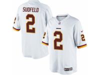 Men's Nike Washington Redskins #2 Nate Sudfeld Limited White NFL Jersey