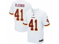 Men's Nike Washington Redskins #41 Will Blackmon Elite White NFL Jersey