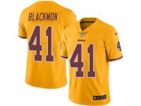 Men's Nike Washington Redskins #41 Will Blackmon Limited Gold Rush NFL Jersey