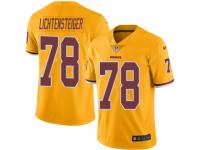 Men's Nike Washington Redskins #78 Kory Lichtensteiger Limited Gold Rush NFL Jersey
