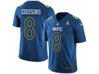 Men's Nike Washington Redskins #8 Kirk Cousins Limited Blue 2017 Pro Bowl NFL Jersey