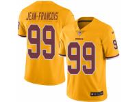 Men's Nike Washington Redskins #99 Ricky Jean-Francois Limited Gold Rush NFL Jersey