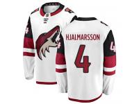 Men's Niklas Hjalmarsson Breakaway White Away NHL Jersey Arizona Coyotes #4
