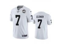 Men's Oakland Raiders Mike Glennon White 60th Anniversary Vapor Limited Jersey