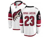 Men's Oliver Ekman-Larsson Breakaway White Away NHL Jersey Arizona Coyotes #23