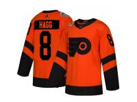 Men's Philadelphia Flyers #8 Robert Hagg Adidas Orange Authentic 2019 Stadium Series NHL Jersey