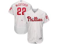 Men's Philadelphia Phillies Andrew McCutchen Majestic White Scarlet Authentic Collection Flex Base Player Jersey