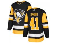 Men's Pittsburgh Penguins #41 Daniel Sprong adidas Black Authentic Jersey