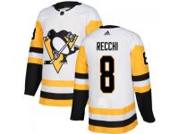 Men's Pittsburgh Penguins #8 Mark Recchi adidas White Authentic Jersey