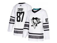 Men's Pittsburgh Penguins #87 Sidney Crosby Adidas White Authentic 2019 All-Star NHL Jersey