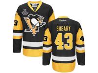 Men's Pittsburgh Penguins Conor Sheary Reebok Black 2016 Stanley Cup Champions Premier Jersey
