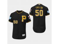 Men's Pittsburgh Pirates 2019 Spring Training Jameson Taillon Flex Base Jersey Black