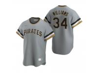 Men's Pittsburgh Pirates Trevor Williams Nike Gray Cooperstown Collection Road Jersey