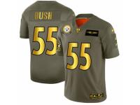Men's Pittsburgh Steelers #55 Devin Bush Limited Olive Gold 2019 Salute to Service Football Jersey