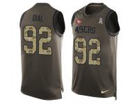 Men's Quinton Dial #92 Nike Green Jersey - NFL San Francisco 49ers Salute to Service Tank Top