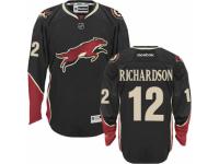Men's Reebok Arizona Coyotes #12 Brad Richardson Premier Black Third NHL Jersey