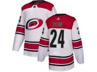 Men's Reebok Carolina Hurricanes #24 Jake Bean White Away Authentic NHL Jersey