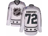 Men's Reebok Columbus Blue Jackets #72 Sergei Bobrovsky White Metropolitan Division 2017 All-Star NHL Jersey
