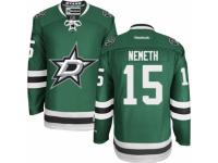 Men's Reebok Dallas Stars #15 Patrik Nemeth Premier Green Home NHL Jersey