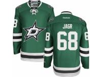 Men's Reebok Dallas Stars #68 Jaromir Jagr Premier Green Home NHL Jersey