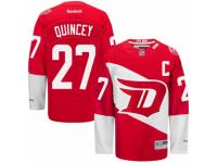 Men's Reebok Detroit Red Wings #27 Kyle Quincey Premier Red 2016 Stadium Series NHL Jersey