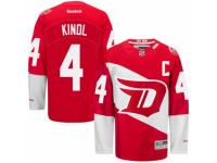 Men's Reebok Detroit Red Wings #4 Jakub Kindl Premier Red 2016 Stadium Series NHL Jersey