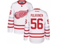 Men's Reebok Detroit Red Wings #56 Teemu Pulkkinen Premier White 2017 Centennial Classic NHL Jersey