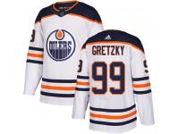 Men's Reebok Edmonton Oilers #99 Wayne Gretzky White Away Authentic NHL Jersey