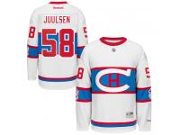 Men's Reebok Montreal Canadiens #58 Noah Juulsen Authentic White 2016 Winter Classic NHL Jersey