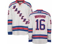 Men's Reebok New York Rangers #16 Derick Brassard Premier White Away NHL Jersey