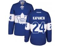 Men's Reebok NHL Toronto Maple Leafs #24 Kasperi Kapanen Authentic Jersey Royal Blue 2017 Centennial Classic Reebok