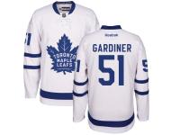 Men's Reebok NHL Toronto Maple Leafs #51 Jake Gardiner Authentic Away Jersey White Reebok