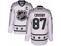 Men's Reebok Pittsburgh Penguins #87 Sidney Crosby White Metropolitan Division 2017 All-Star NHL Jersey