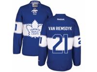 Men's Reebok Toronto Maple Leafs #21 James Van Riemsdyk Premier Royal Blue 2017 Centennial Classic NHL Jersey
