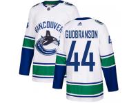 Men's Reebok Vancouver Canucks #44 Erik Gudbranson White Away Authentic NHL Jersey