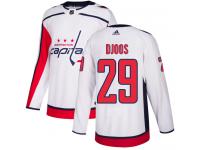 Men's Reebok Washington Capitals #29 Christian Djoos White Away NHL Jersey
