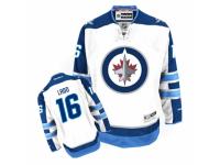 Men's Reebok Winnipeg Jets #16 Andrew Ladd Premier White Away NHL Jersey