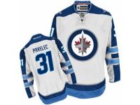 Men's Reebok Winnipeg Jets #31 Ondrej Pavelec Premier White Away NHL Jersey