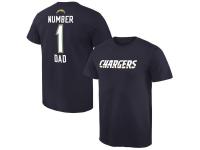 MEN'S SAN DIEGO CHARGERS PRO LINE NY NUMBER 1 DAD T-SHIRT