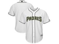 Men's San Diego Padres Majestic White 2018 Memorial Day Cool Base Team Jersey