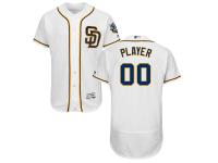 Men's San Diego Padres Majestic White Flexbase Authentic Collection Custom Jersey