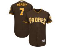 Men's San Diego Padres Manuel Margot Majestic Brown Alternate Authentic Collection Flex Base Player Jersey