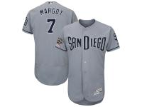 Men's San Diego Padres Manuel Margot Majestic Gray 50th Anniversary Road Flex Base Player Jersey