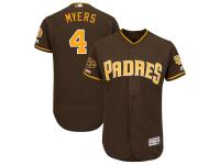 Men's San Diego Padres Wil Meyers Majestic Brown 50th Anniversary Alternate Flex Base Player Jersey